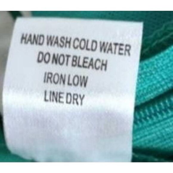 BRAND & LABEL GREEN & WHITE SLIT MAXI DRESS SZ.M GUC. - Picture 10 of 10